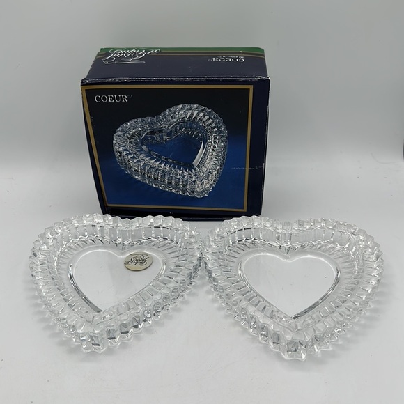 Crystal heart box | French lead crystal from 1989 - Picture 2 of 5